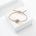 thumbnail image 3 of Rose Flower Urn Bracelet for Ashes Adjustable Cremation Jewelry for Human / Pet Memorial Keepsake Urn Bangle, 3 of 7