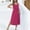 Hot Pink Summer Dresses for Women 2023, variant on Dyegold Sundresses for Women Casual Beach - Sun Dresses for Women 2023 Round Neck Sleeveless Solid Side Slit Maxi Long Sun Dress ​Spaghetti Strap Tshirt ​​Dresses