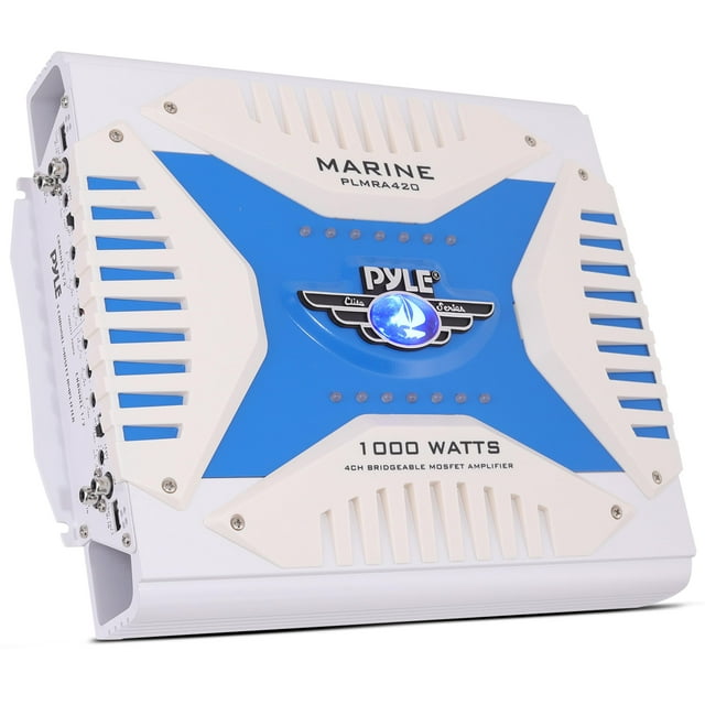 Amplificador marino Pyle Hydra Elite Series 1000 W 4 canales PLMRA420