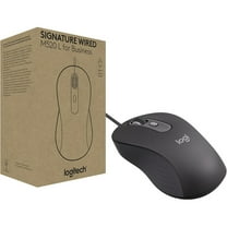 Logitech Signature M520 USB-C Wired Mouse, Large, Graphite