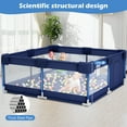 thumbnail image 5 of babyeap Baby Playpen,50x50 Inch Baby Playards for Babies and Toddlers,Fence Baby Play Yards for Indoor & Outdoor with Breathable Mesh,Navy Blue, 5 of 7