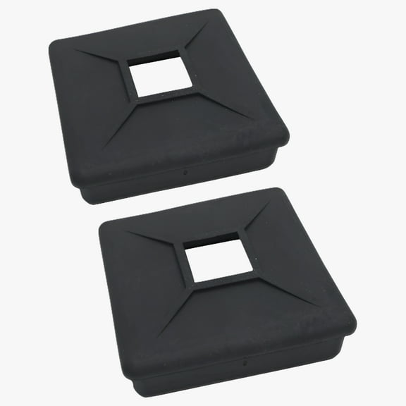 4" Square Rubber Bumper Plug End Cap Cover RV Camper Trailer - 2 Pack
