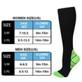 thumbnail image 2 of  1pair Sports Compression Sock Nylon Sports Stocking Unisex (Gradient Nude S/M), 2 of 6