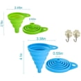thumbnail image 4 of Collapsible Funnel Set, Flexible/Foldable/Kitchen Funnel for Water Bottle Liquid Transfer Narrow and Wide Mouth Funnels Hopper (1 pack large+1 pack small), 4 of 6