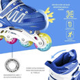 thumbnail image 2 of Patines En Linea Protección Básica Azul Num 23 al 26 Malubero Malu2207, 2 of 3