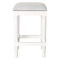 thumbnail image 3 of Manchester 27in.H Square Counter Stool- Alabaster White, 3 of 7