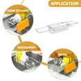 thumbnail image 5 of WEUVEB Kitchen Sink Sponge Holder with Efficient Draining Design, Household Organizer for Tidy Cleaning Area, 5 of 8