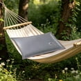 thumbnail image 4 of Linnome Summer Ice Rattan Pillowcase Double Sided Cool Breathable Ice Silk Pillow Cover Machine Washable 23x15.7in Silver, 4 of 6