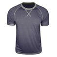 thumbnail image 5 of NinXxx Men's Crew Neck Short Sleeve Soft Breathable Everyday Comfort Tee Dark Blue XXL Dark Blue XXL, 5 of 7