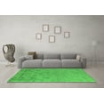 thumbnail image 3 of Ahgly Company Indoor Square Oriental Green Industrial Area Rugs, 8' Square, 3 of 4