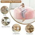 thumbnail image 5 of Pixafog 5ft Bean Bag Chair with Filler for Adults,High Rebound Memory Foam Bean Bag Couch,Removable and Washable Flannel Cover, 5 of 9