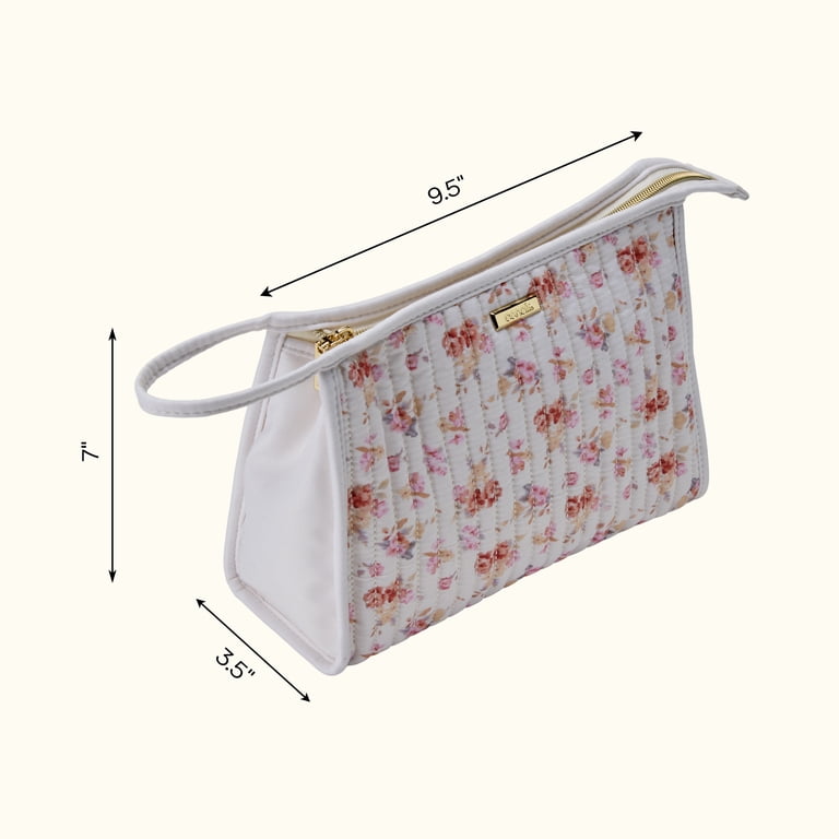 Conair Floral Quilted Clutch Cosmetic Organizer photo 7