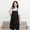 Black, variant on Uioepy End Of Line Sale All-Cotton Canvas Apron In Khaki Color Canvas Pockets Apron Butcher Crafts Baking Chefs Kitchen Cooking Bbq Plain Apron Sleeve Lady Apron