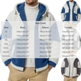 thumbnail image 4 of Lyrehush Mens Snow Coats Color Block Fleece Hoodie Full-Zip Winter Wear Soft Warm Jackets, 4 of 5