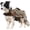 Brown & Handle, variant on Coyote Vest for Small Dogs, Removable Spikes Hawk Predator Harness, Anti-Bite Wildlife Protection, Adjustable Lightweight Breathable Safety Gear for Outdoor Walking (Grey XS)