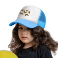 thumbnail image 3 of PAYOHTO Kids Monarch Butterflies Baseball Hat Back Adjustable Mesh Breathable Hats Sky Blue Trucker Cap Outdoor Fishing Sun Caps for Boys or Girls ages 4-10, 3 of 9