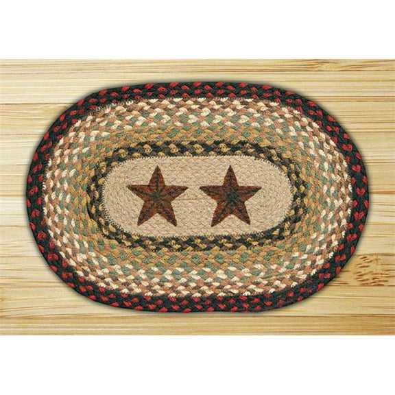 Capitol Importing 81-019BS Barn Stars - 10 in. x 15 in. Hand Printed Oval Swatch