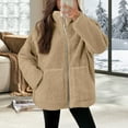 thumbnail image 4 of Pyhlmscde Women's Fleece Warm Thick Leisure Winter Coat, Womens Coats, Puffer Jacket Womens, Winter Clothes for Women, 4 of 6