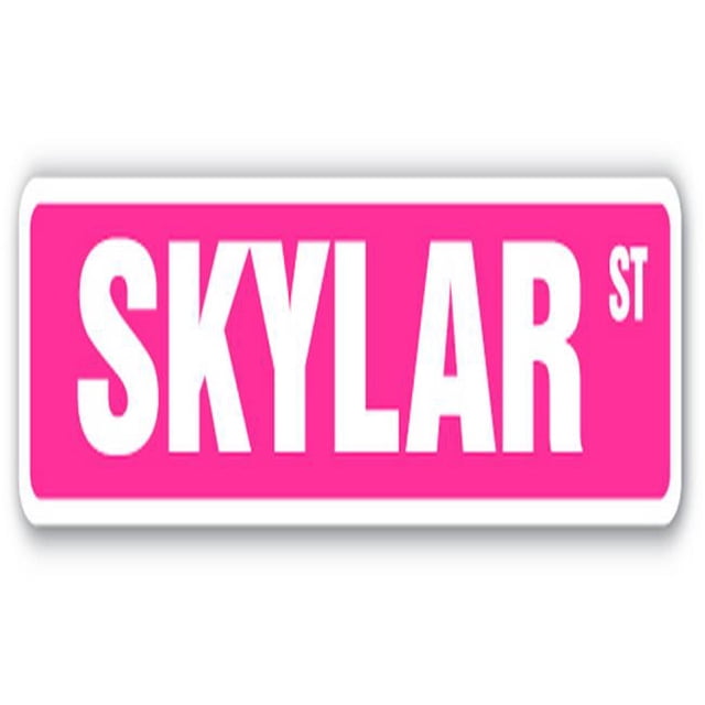 SignMission SS-836-SKYLAR 36 in. Skylar Street Childrens Name Room Sign