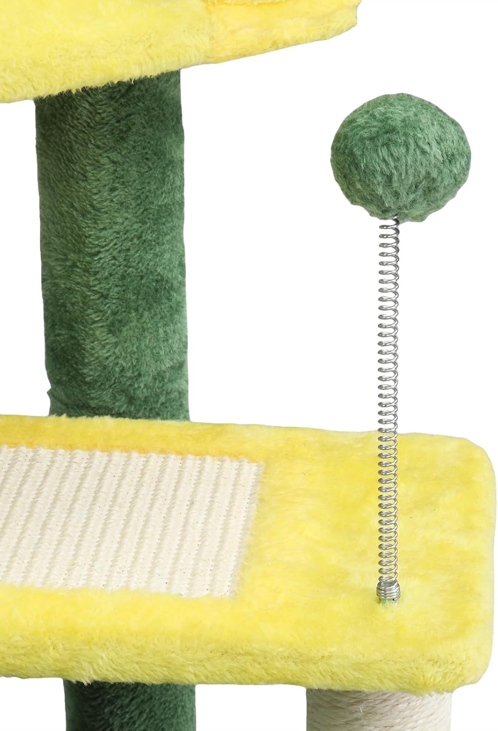 VINGLI Cat Tree, 27 inch Small Cat Tower with Scratching Post and Pad, Cat Condo for Indoor Kittens Padded Top Bed, Cats Indoor Activity Center