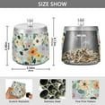 thumbnail image 2 of Yayeee Ashtray with Lid for Cigarette Smokeless Stainless Steel Home Ash Holder, Floral Pattern, 2 of 7
