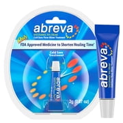 Abreva Docosanol 10 Percent Cold Sore and Fever Blister Treatment Cream Tube, 2G
