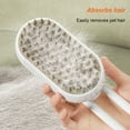 thumbnail image 6 of Cat Dog Brush, USB Rechargeable Pet Grooming Comb With Electric Water Spray, Dog Cat Massage Brush for Short Long Haired Pets Brush Massage-Self Cleaning (White), 6 of 9