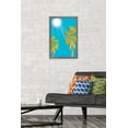 thumbnail image 2 of Palm Trees Against Blue Sky Wall Poster, 14.725" x 22.375", Framed, 2 of 3