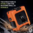 thumbnail image 3 of Ventilador portátil con clip para cintura AINFTIME 2025, 10000 mAh, naranja, 3 of 6