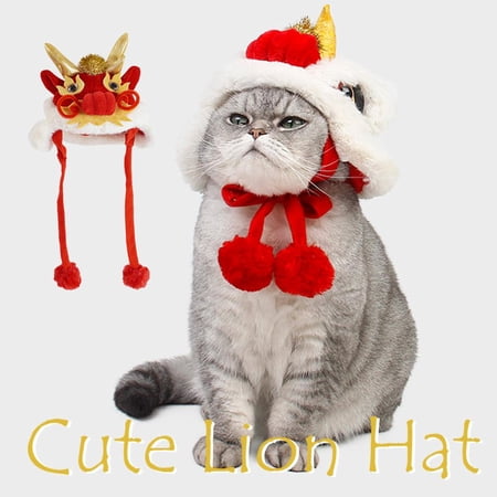 Agiufgs Acrylic Pet Festive Hat 5.5-6.3 inches tall Secure and comfortable fit for pets Perfect for holiday photos and celebrations