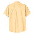 thumbnail image 6 of Mens Short Sleeve Easy Care Cotton/Polyester Shirt Yellow 6X-Large, 6 of 6