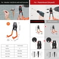 thumbnail image 2 of Gancho de pared para garaje, 8 piezas de acero para almacenamiento en garaje, gancho doble para herramientas eléctricas, escaleras, sillas, equipos deportivos (naranja), 2 of 5