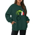 Christmas Gr1nch Stitch Graphic Print Sweatshirts Women's Christmas