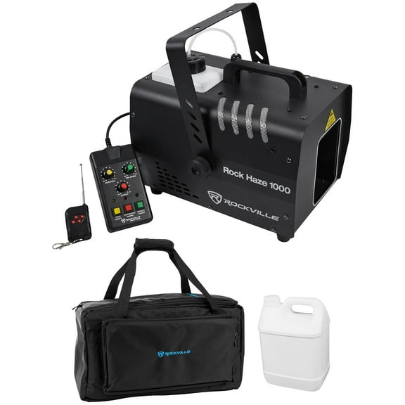 Rockville ROCKHAZE 1000 CFM DMX Haze Machine Water Based Hazer Waterproof Bag