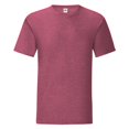 thumbnail image 1 of Fruit Of The Loom - Camiseta emblemática de la marca para hombre caballero (Burdeos Jaspeado), 1 of 3