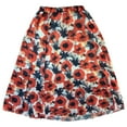 thumbnail image 1 of TSADFHJI Jupes Grande Taille Femmes Jupe Longue Florale Imprimée avec Matériau Polyester Design m Orange, 1 of 7