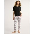 thumbnail image 2 of Joyspun Women's and Women’s Plus Sleep Easy Tee with Short Sleeves, Sizes XS to 3X, 2 of 6