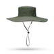 thumbnail image 2 of Sombrero de pescador unisex de ala ancha para actividades al aire libre, con protección solar, para senderismo y pesca, 2 of 7