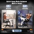 thumbnail image 7 of Bigzzia Gaming Chair, Computer with Lumbar Support Height Adjustable with 360-Swivel Seat and Headrest for Office or Gaming (Black&White), 7 of 7