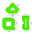 thumbnail image 1 of Silicone Caulking Tile Window Grout Edge Joint Sealant Spreader Spatula Scraper for Bathroom Kitchen Hand Construction Tools Set Kit07 3Pcs, 1 of 6