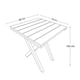 thumbnail image 5 of Mesa Alta Vintage Plegable Cuadrada De Madera Sólida, 60x60 – Rústico Tratable NATIVO MUEBLES VINTAGE DEL BOSQUE, 5 of 5