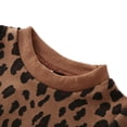 thumbnail image 2 of Seyurigaoka Girl's Two Piece Set Toddler's Pullover Leopard Sweater Hip Skirt for Kids, 2 of 7