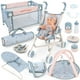 thumbnail image 1 of Set de muñecas DeAo KB85802 con cochecito, cuna y accesorios, 1 of 7