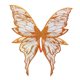 thumbnail image 4 of Butterfly Wing cómodo Vestido para la presentación de la fiesta de juego de roles Naranja, 4 of 8