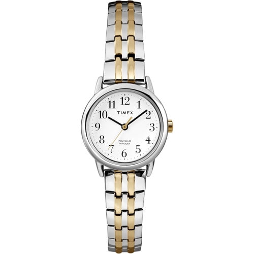 Timex Women's Easy Reader Dress Watch, Two-Tone Stainless Steel Expansion Band by Timex