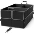 thumbnail image 1 of Organizador de maletero de coche epAuto plegable con 3 compartimentos, negro, 1 of 6