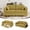 Mustard yellow, variant on MOONMISS 68" Chenille 3 Seater Sofa Deep Seats,Wood Frame with Storage,USB Charging and Cup Holder,Mustard yellow