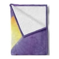 thumbnail image 2 of Cat Lover Soft Flannel Fleece Blanket, Pair of Cats in Love Overlooking the City at Night with Heart Shaped Moon Above, Cozy Plush for Indoor and Outdoor Use, 50" x 70", Multicolor, by Ambesonne, 2 of 5
