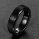 thumbnail image 4 of Kolmnsta-Anillo de cerámica negra para hombre y mujer, sortija de compromiso de 4/6/8mm, cepillada, cómoda, apta para parejas, tamaño 4-15, 4 of 4