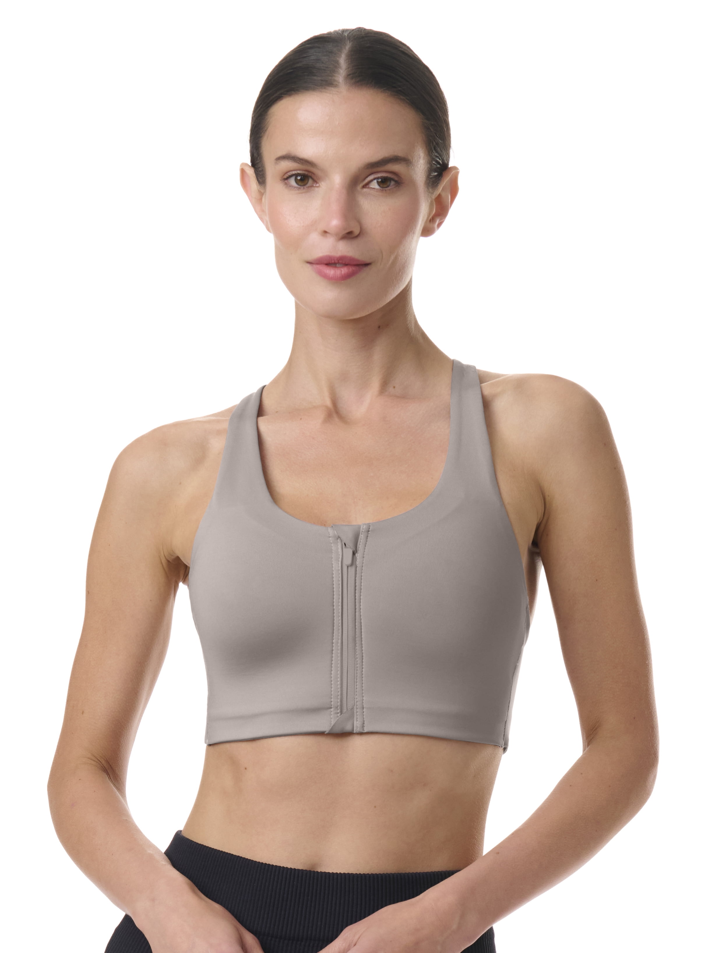 Avia Women's High Support Zip Front Sports Bra, Sizes XS-XXXL